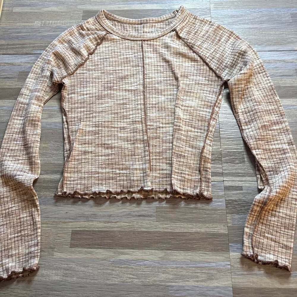 Arizona Women's Brown and Tan Blouse